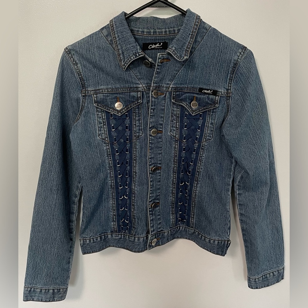 Clash Jean Jacket with Lace